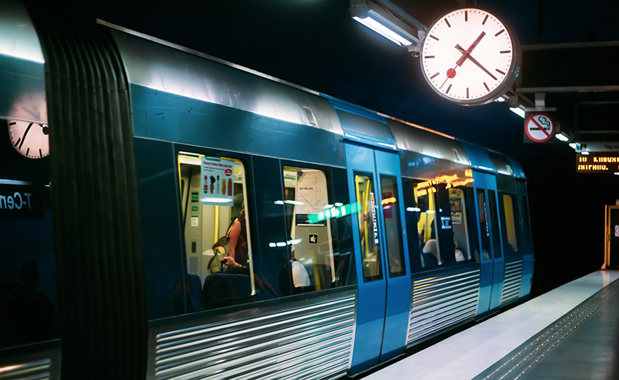 Train at platform