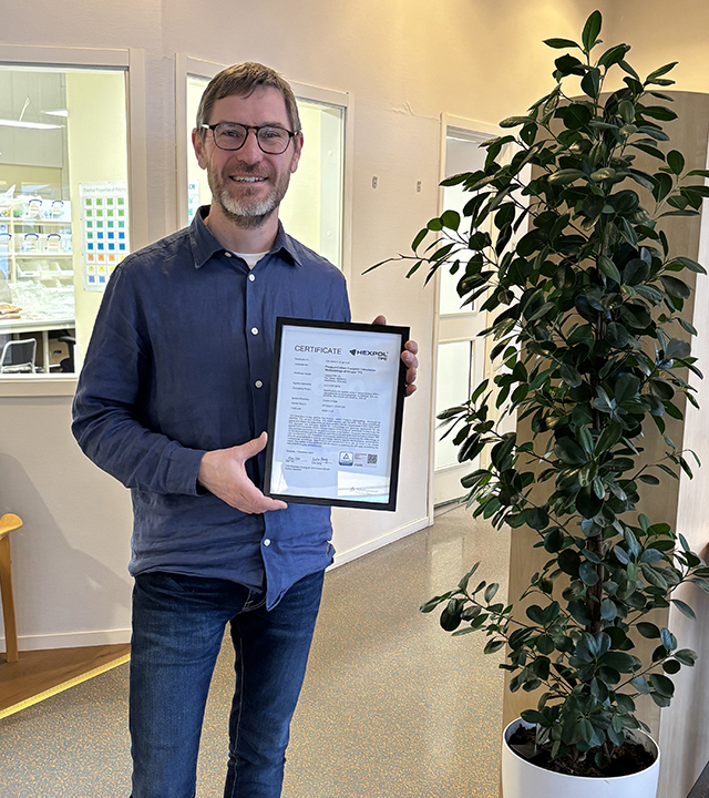 HEXPOL TPE awarded TUV Rheinland certificate for PCF methodology