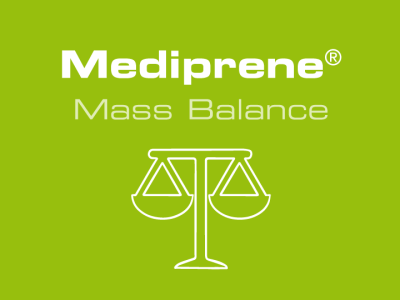 Medical TPE Materials with bio-attributed content according to the mass balance principle Mediprene Mass Balance TPE