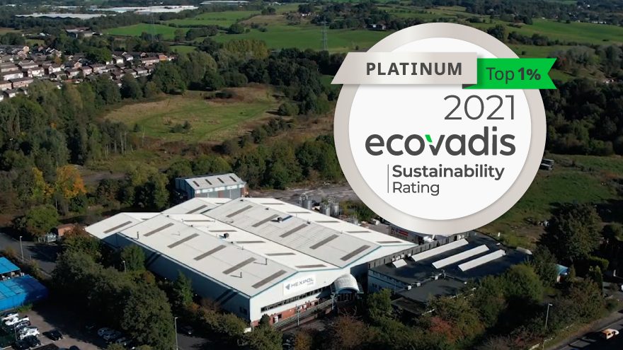 HEXPOL TPE Receives EcoVadis Platinum Medal for Sustainability HEXPOL TPE erhält EcoVadis Platin-Medaille für Nachhaltigkeit